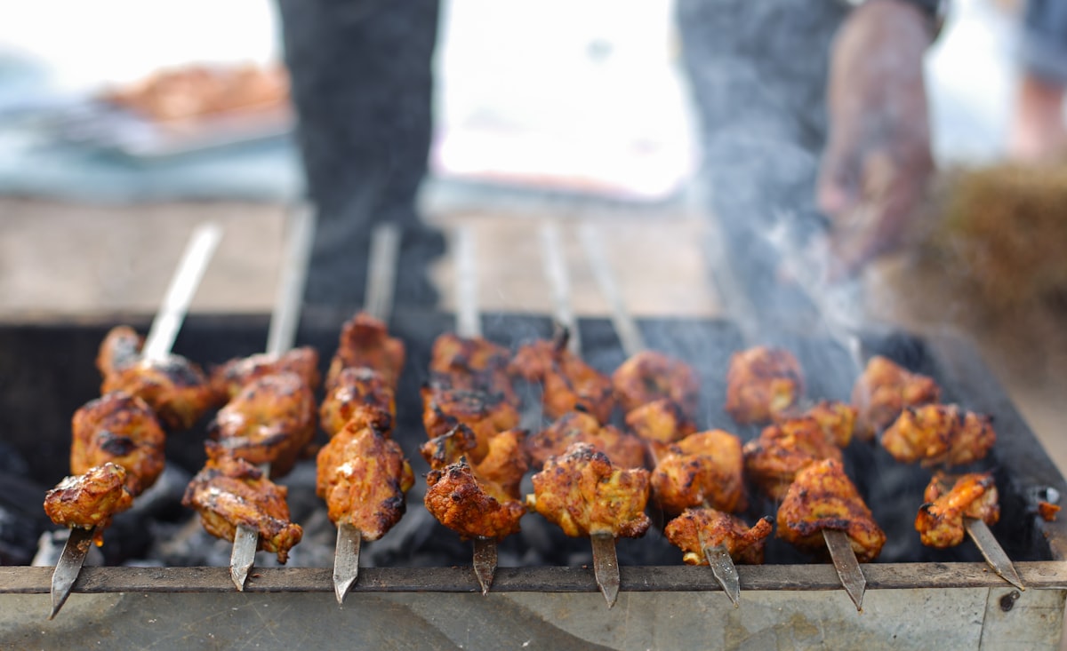 Souvlaki from the grill