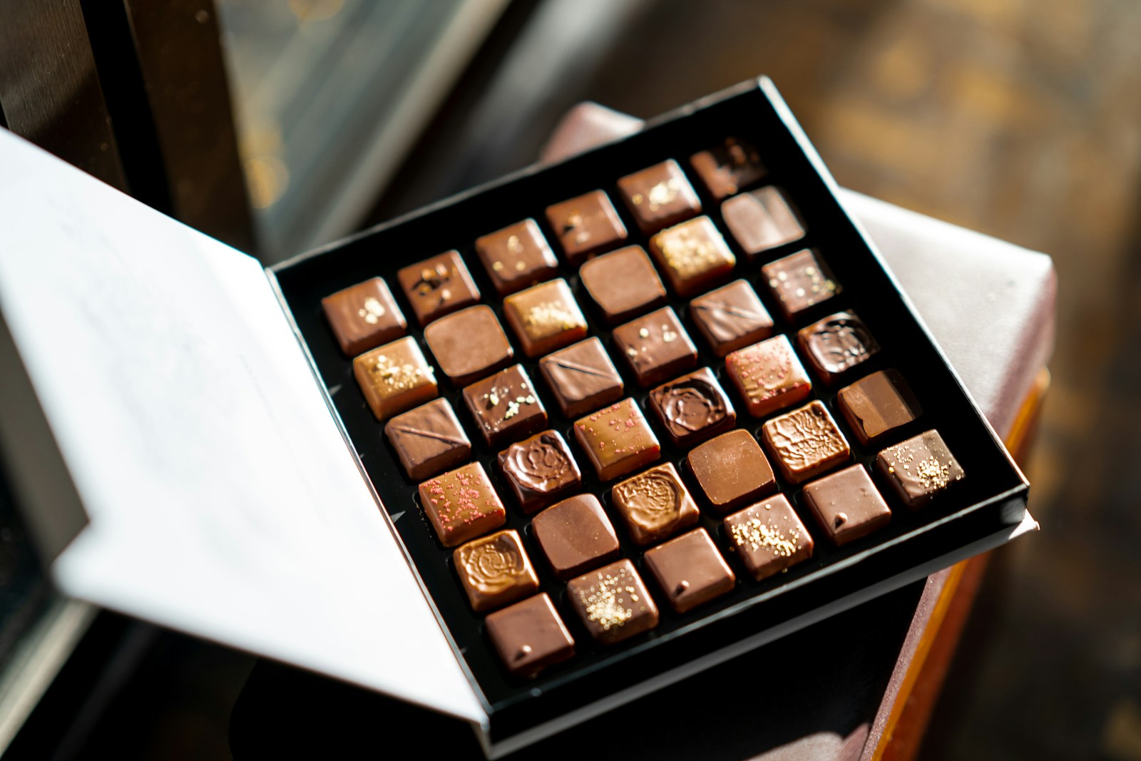 Hand-rolled truffles dusted in cocoa