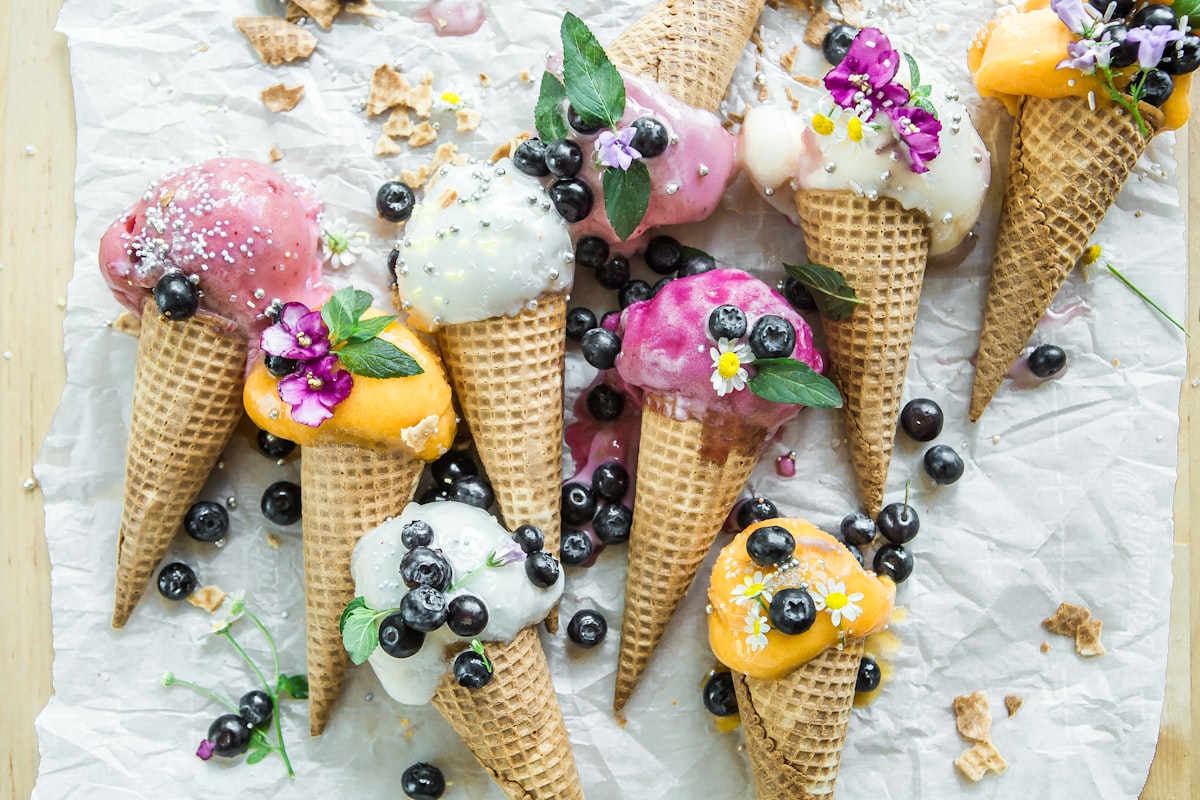 Sundae bar at Gelato Vero