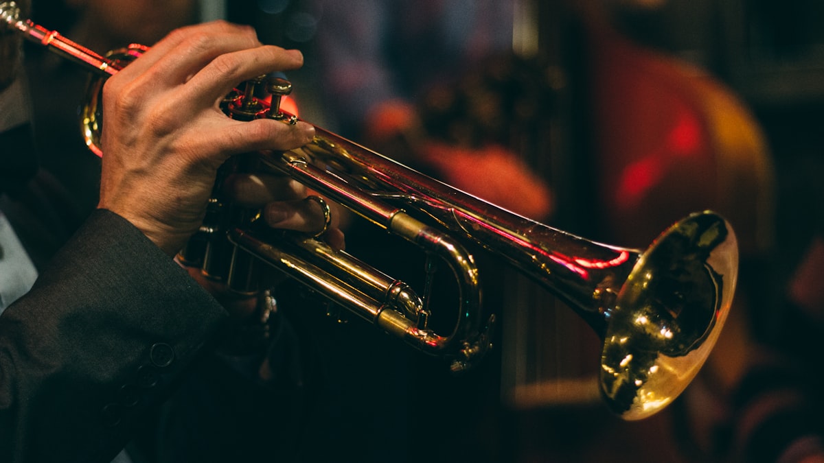 Brass saxophone